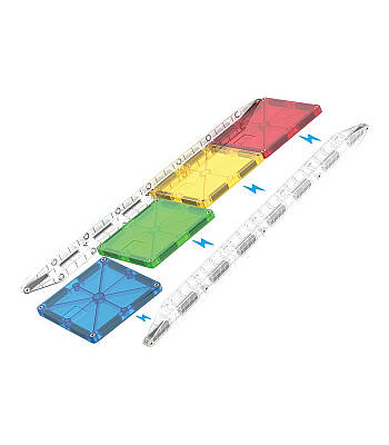 Magna Tiles - Rail Racer Ray Paketi - 8 Parça 263008RP - 2