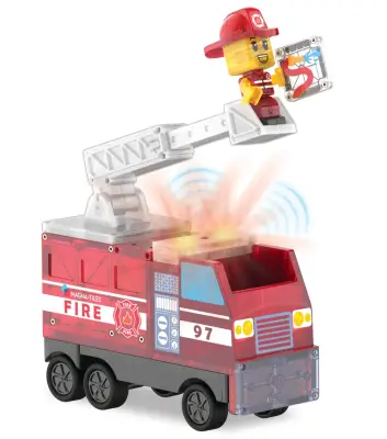 MagnaTiles Fire Station 50 Parça 252050FS - 3