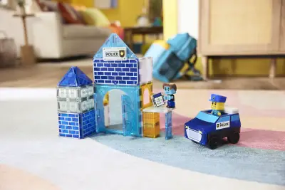 MagnaTiles Police Station 35 Parça 252035PS - 4