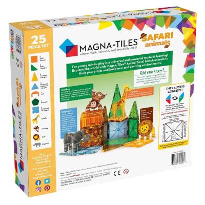 Magnatiles Safari 25 Parça 20925 - 2