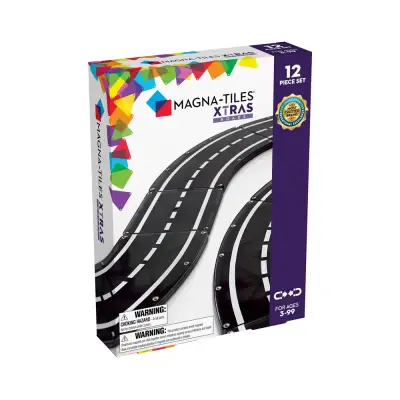 MagnaTiles XTRA Roads 12Piece Set Yol Seti 12 Parça 23812 - 1