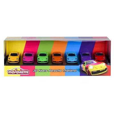 Majorette 30 2053171 30. Yıl Porsche Thailand Metal Arabalar 7'li Set - 2