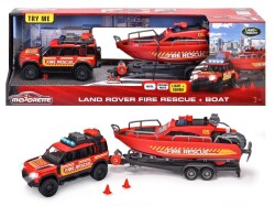 Majorette Land Rover Fire Rescue + Boat 213716001038 - 1