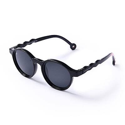 Mammacomica Yuvarlak Çerçeve Black Moon Polarize Unisex Çocuk Güneş Gözlüğü UV-400 Korumalı - 2-6 yaş - 2