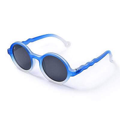 Mammacomica Yuvarlak Çerçeve Blue Sky Polarize Unisex Çocuk Güneş Gözlüğü UV Korumalı - 2-6 yaş - 2
