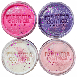 Mammacomica Dough Doğal Oyun Hamuru 4’lü Simli Set - Mammacomica Dough