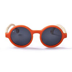 Mammacomica Yuvarlak Çerçeve Sweet Orange Polarize Unisex Çocuk Güneş Gözlüğü UV-400 Korumalı - 2-6 yaş - 1