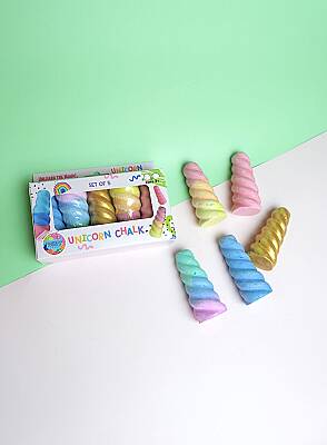 Mammacomicadough 5'Li Renkli Yumuşak Unicorn Tebeşir Seti - 3