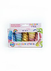 Mammacomicadough 5'Li Renkli Yumuşak Unicorn Tebeşir Seti - Mammacomica Dough