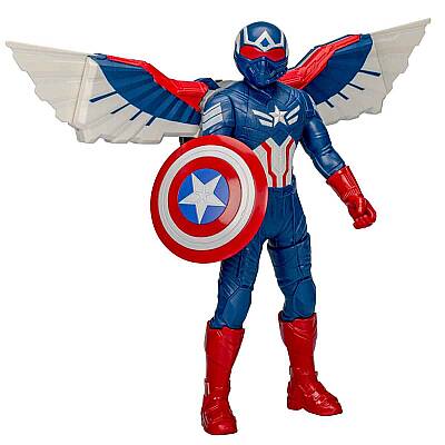 Marvel Titan Hero Serisi Captain America Brave New World Flight Mode Aksiyon Figürü - 1