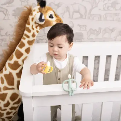 Matchstick Monkey Banana & Monkey Silikon Diş Kaşıyıcı Hediye Seti - 4