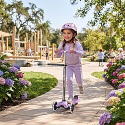 Maxi Micro Deluxe Glow Led Plus Luminous Purple Mıcro-Mmd378 - Micro Scooter