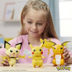 Mega Pokemon Yap ve Oyna Figürler, Pikachu Dönüşüm 3'lüsü GYH06 - 3