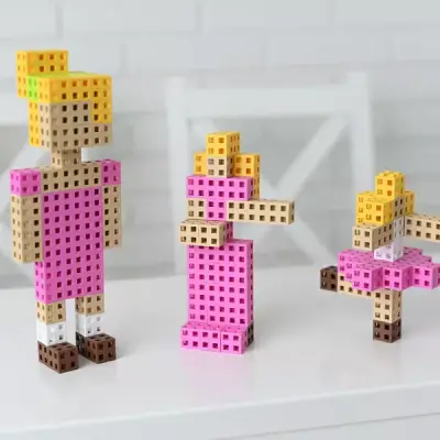 Meli Cube Pink 100 Parça Blok Seti 50811 - 5