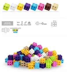 Meli Cube Pink 100 Parça Blok Seti 50811 - 8