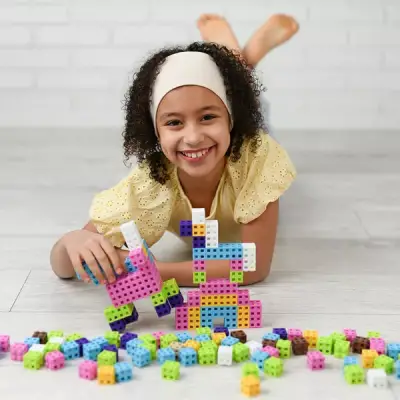 Meli Cube Pink 200 Parça Blok Seti 50812 - 7