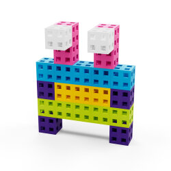 Meli Cube Pink 200 Parça Blok Seti 50812 - 3