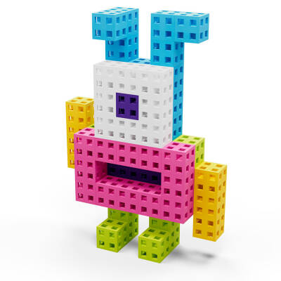 Meli Cube Pink 200 Parça Blok Seti 50812 - 2