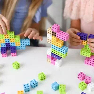 Meli Cube Pink 50 Parça Blok Seti 50810 - 5