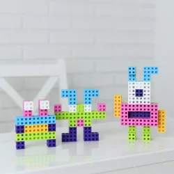 Meli Cube Pink 50 Parça Blok Seti 50810 - 6