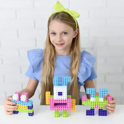 Meli Cube Pink 50 Parça Blok Seti 50810 - 4