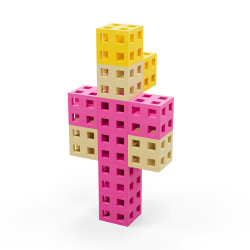 Meli Cube Pink 50 Parça Blok Seti 50810 - 2