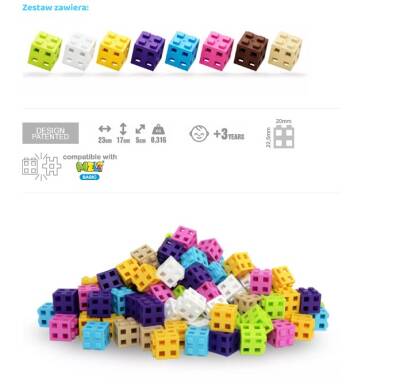 Meli Cube Pink 50 Parça Blok Seti 50810 - 8