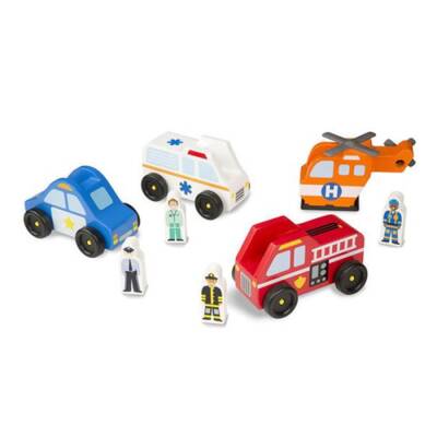 Melissa&Doug Ahşap Acil Yardım Araçları Md009285 - 2
