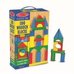 Melissa&Doug Ahşap Blok Seti - 100 Parça MD000481 - 1