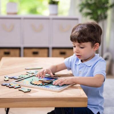 Melissa&Doug Ahşap Dişli Yapboz - Denizaltı - 18 parça MD031003 - 5