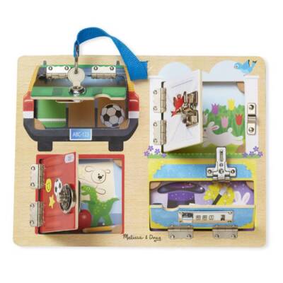 Melissa&Doug Ahşap Kilit ve Çilingir Tahtası MD009540 - 2