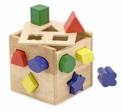 Melissa&Doug Ahşap Küp Şekil Bulmaca MD000575 - 2