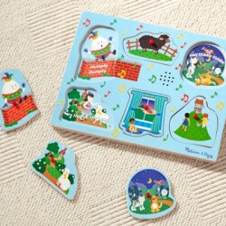 Melissa&Doug Ahşap Sesli Yapboz-İngilizce Çocuk Şarkıları 2 Md000737 - 2