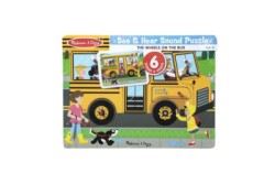 Melissa&Doug Ahşap Sesli Yapboz-The Wheels on the Bus MD000739 - 1