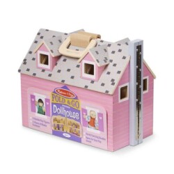 Melissa&Doug Ahşap Taşınabilir Küçük Mobilyalı Ev MD003701 - 1