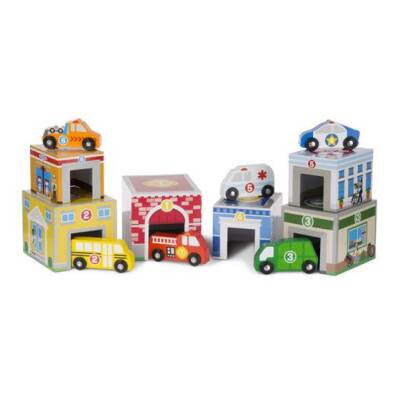 Melissa&Doug Diz Oyna Kule - Binalar ve Araçlar MD003576 - 2