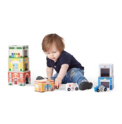 Melissa&Doug Diz Oyna Kule - Binalar ve Araçlar MD003576 - 3