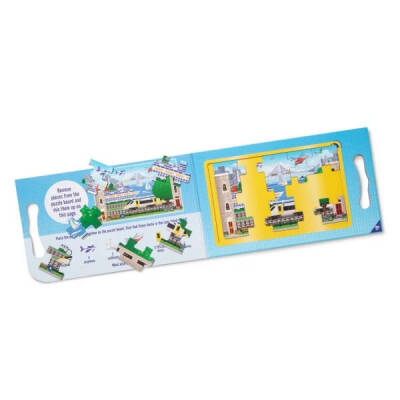 Melissa&Doug Mıknatıslı Yapboz Seti - 2X15 - Araçlar Md042830 - 4