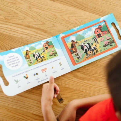 Melissa&Doug Mıknatıslı Yapboz Seti - 2X15 - Çiftlik Md042832 - 2
