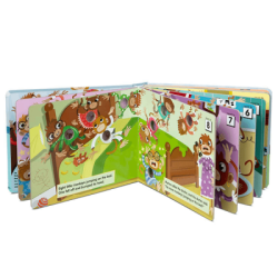 Melissa&Doug Poke-A-Dot - İnteraktif Kitap - 10 Little Monkeys MD041345 - 2