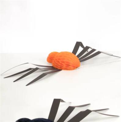 Meri Meri - Hanging Honeycomb Spiders - Asılan Örümcek Süsleri - 12'li - 2