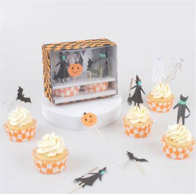 Meri Meri - Happy Halloween Cupcake Kit - Cadılar Bayramı Cupcake Kit (24'lü) - 2