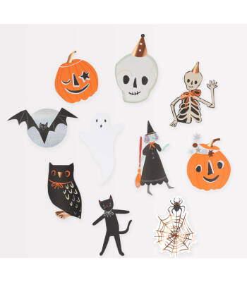 Meri Meri - It's Halloween! Shaped Stickers - Cadılar Bayramı Çıkartmaları - 1