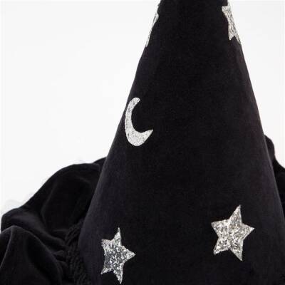 Meri Meri - Pointed Blue Hat - Siyah Cadı Şapkası - 2