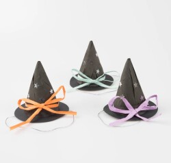 Meri Meri - Surprise Witch Hats - Cadı Şapkası Sürpriz Paketi (3'lü) - 1