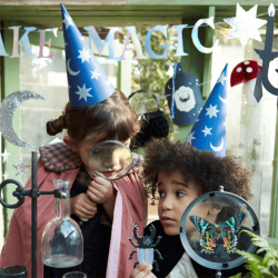 Meri Meri - Wizard Party Hats & Wands - Sihirbaz Parti Şapkaları & Sihirli Değnekler (6'lı) - 4