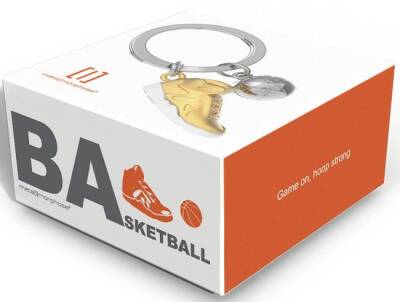 Metalmorphose Basketbol Ayakkabısı Anahtarlık Gold MTM316-01 - 3