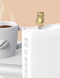 Metalmorphose Baykuş Kitap Ayracı MTMB234-01 Gold - 3