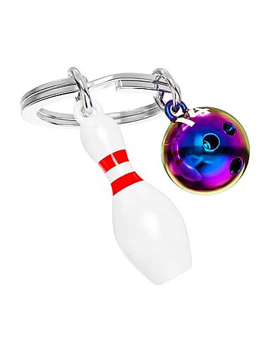 Metalmorphose Bowling Anahtarlık MTM384-01 - Beyaz/Kırmızı - 2