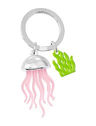 Metalmorphose Denizanası Anahtarlık MTM431-01 - Gümüş /Pembe - Metalmorphose